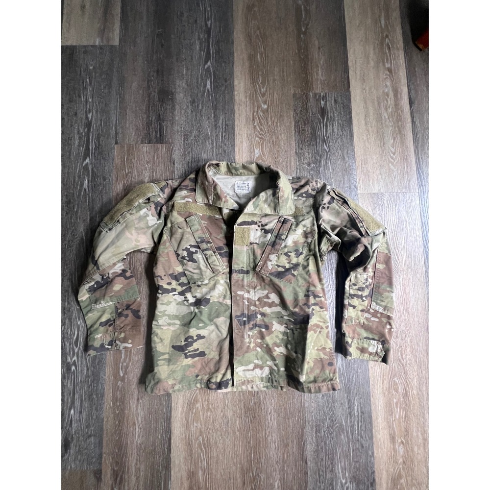 US Military OCP Multicam ACU Combat Coat Mens 33-X-Short Camo Excellent Ripstop